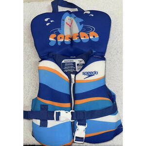 Speedo infant life jacket | U.S. Coast guard approved| Blue Shark |up to 30lb